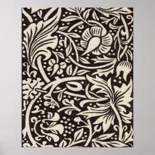 William Morris Narcis Bloemenbehang Poster