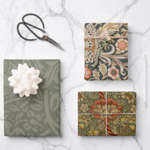 William Morris Narcis Bloemig Behang Inpakpapier Vel