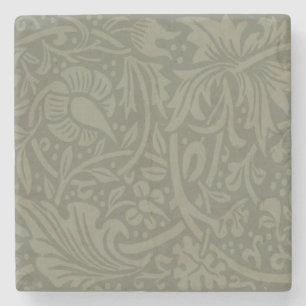 William Morris Narcis Bloemig Behang Stenen Onderzetter