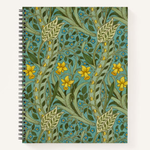 William Morris Narcis Bloempatroon Klassieker Notitieboek