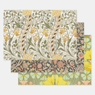 William Morris Narcissen Tuin Bloem Klassieke Bota Inpakpapier Vel