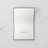 William Morris Navy Blauw Rood Chrysanthemum Bedankkaart (Binnen)