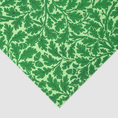 William Morris Oak Leaves, Emerald Green Tissuepapier (Detail)