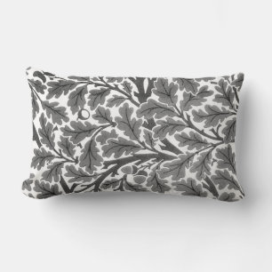 William Morris Oak Leaves, Grey / Grey and White Kussen
