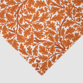 William Morris Oak Leaves, Rust Oranje & Cream Tissuepapier (Detail)