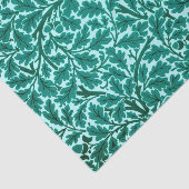 William Morris Oak Leaves, Turquoise & Aqua Tissuepapier (Detail)