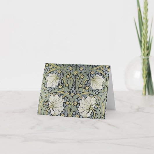 William Morris - Ontwerp van het Pimpernel Bedankkaart (Voorkant)
