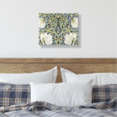 William Morris - Ontwerp van het Pimpernel Pattern Canvas Afdruk (Insitu (Slaapkamer))