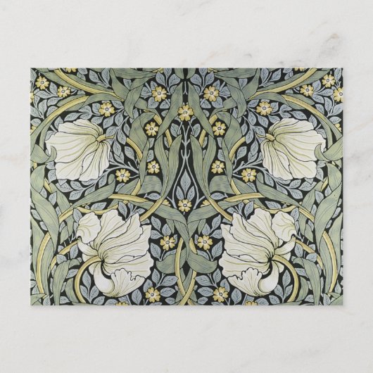 William Morris - Ontwerp van het Pimpernel Pattern Feestdagenkaart (Voorkant)
