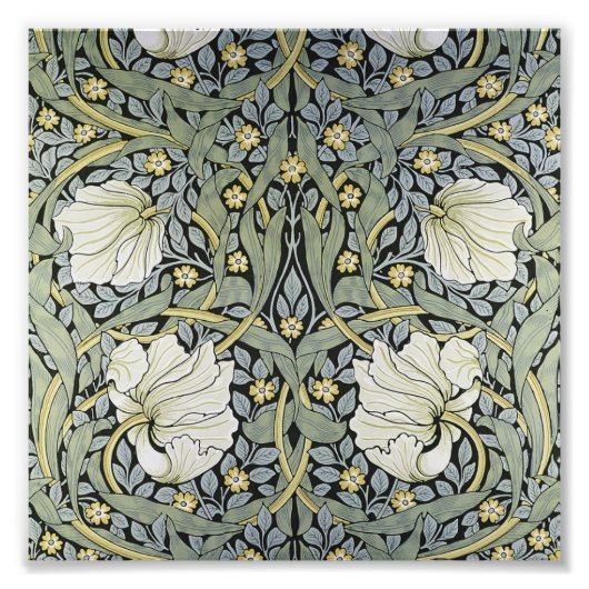 William Morris - Ontwerp van het Pimpernel Pattern Foto Afdruk (Voorkant)