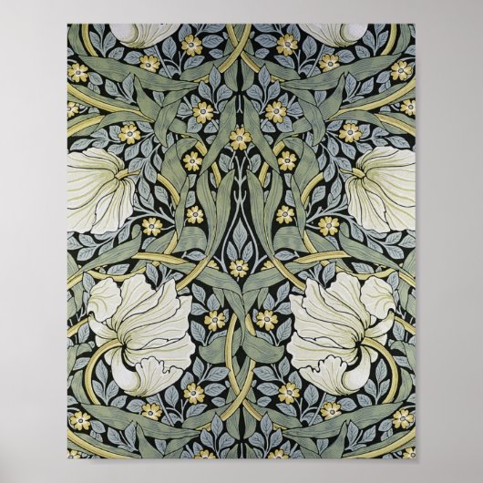 William Morris - Ontwerp van het Pimpernel Pattern Poster (Voorkant)