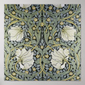 William Morris - Ontwerp van het Pimpernel Pattern Poster (Voorkant)