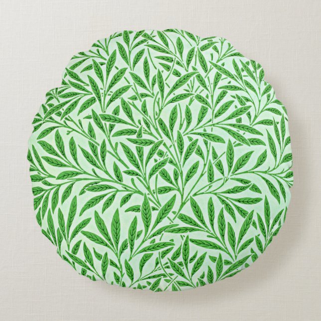 William Morris  ontwerp, Willow Bough, Rond Kussen (Voorkant)