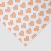 William Morris Oranje Floral Heart Decoupage Tissuepapier (Detail)