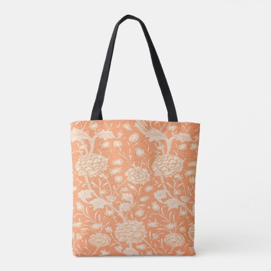 William Morris Oranje Floral Tas (Achterkant)