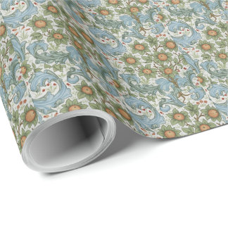 William Morris  Orchard Acanthus Blue Green Cadeaupapier