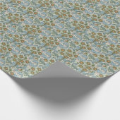 William Morris  Orchard Acanthus Blue Green Cadeaupapier (Hoek)