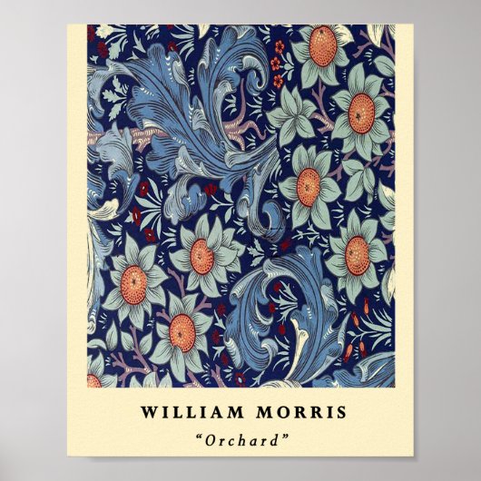 William Morris Orchard Fruit Pattern Poster (Voorkant)