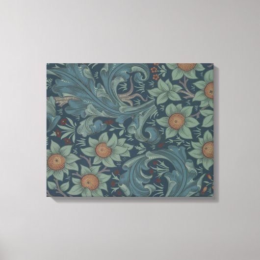 William Morris Orchard Pattern Art Canvas Afdruk (Voorkant)