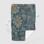 William Morris Orchard Pattern Art Golfhanddoek (Insitu)
