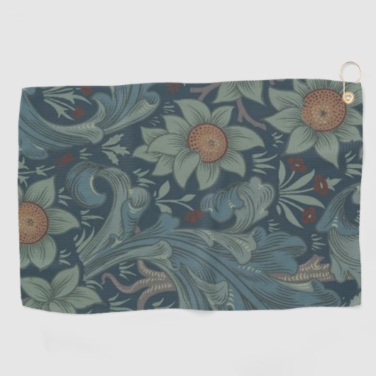William Morris Orchard Pattern Art Golfhanddoek (Horizontaal)