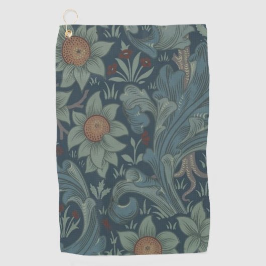 William Morris Orchard Pattern Art Golfhanddoek (Voorkant)