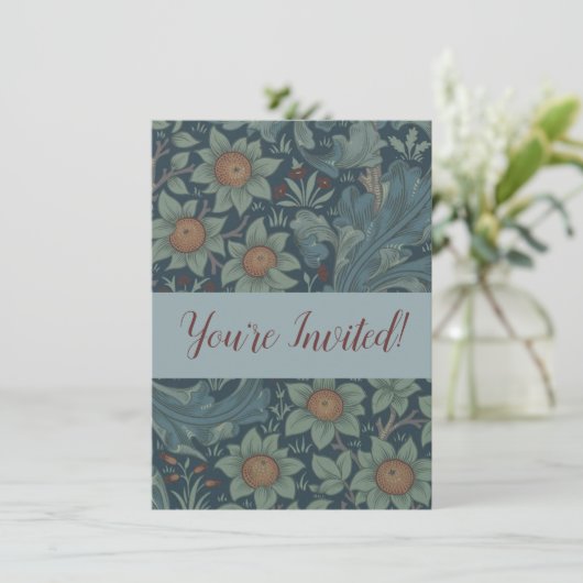 William Morris Orchard Pattern Art Kaart (Staand voorkant)