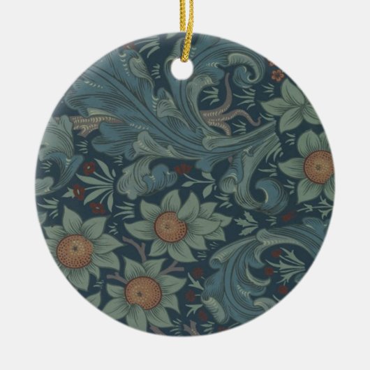 William Morris Orchard Pattern Art Keramisch Ornament (Voorkant)