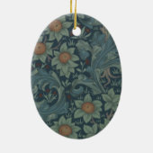 William Morris Orchard Pattern Art Keramisch Ornament (Achterkant)
