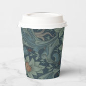 William Morris Orchard Pattern Art Papieren Bekers (Links)