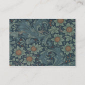 William Morris Orchard Pattern Art Visitekaartje (Achterkant)