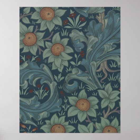 William Morris Orchard Pattern Wallpaper Poster (Voorkant)