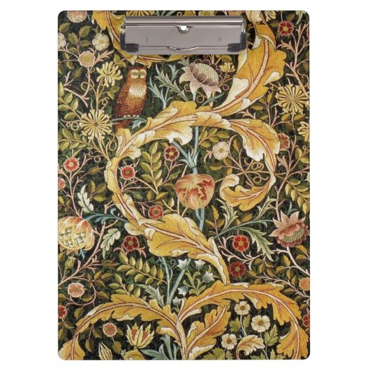 William Morris Owl an Acanthus Klembord (Voorkant)