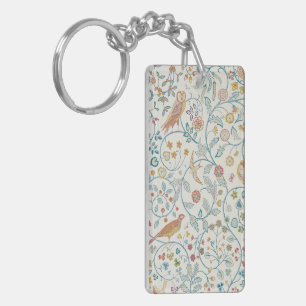 William Morris - Owl en Berries Wallpaper Sleutelhanger
