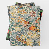 William Morris Pack 3 Feuilles papier d'enveloppem (En situation)