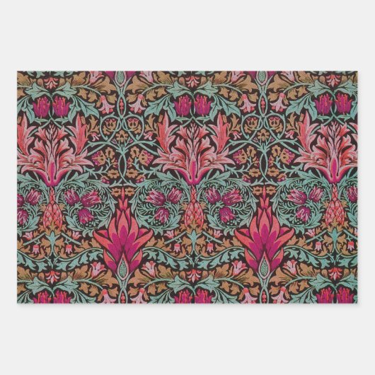 William Morris Pack 4 Feuilles papier d'enveloppem (Devant 2)