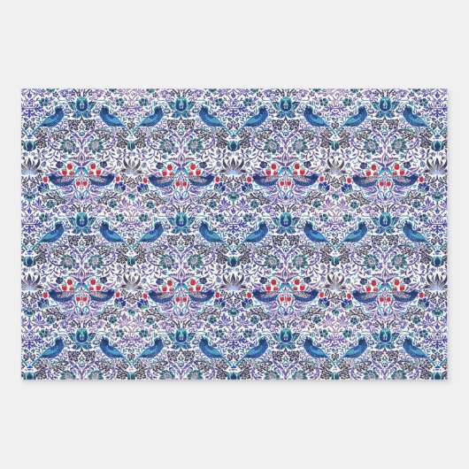 William Morris Pack 5 Papierbladen met onmiddellij Inpakpapier Vel (Voorkant 2)