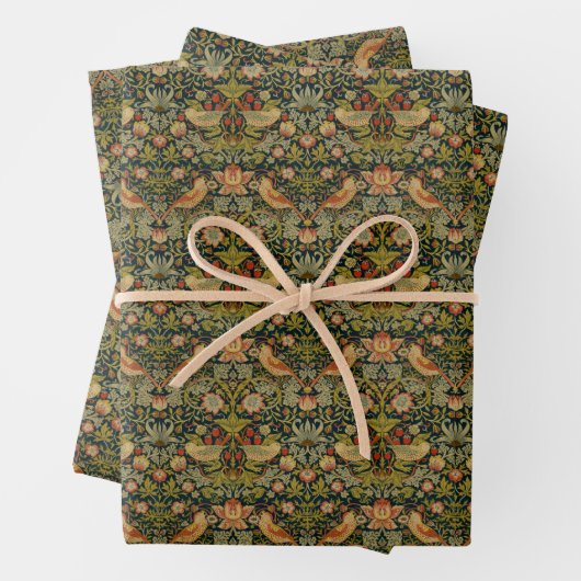 William Morris : Papier d'enveloppement de fraises (En situation)