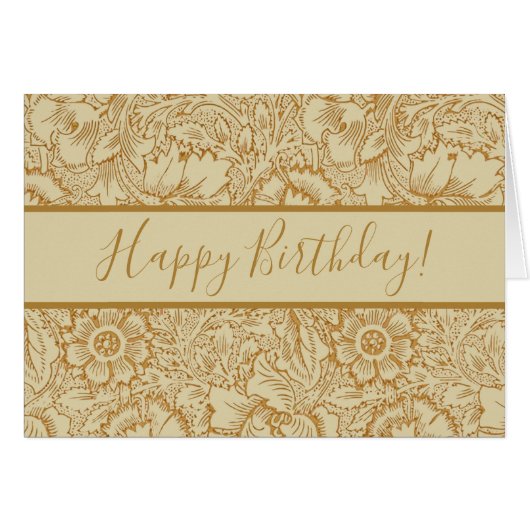 William Morris Papier peint floral Poppy (Devant horizontal)