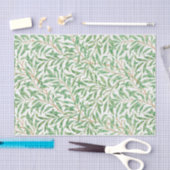William Morris Pastel Green Willow Leaf Branches Tissuepapier (Craft)