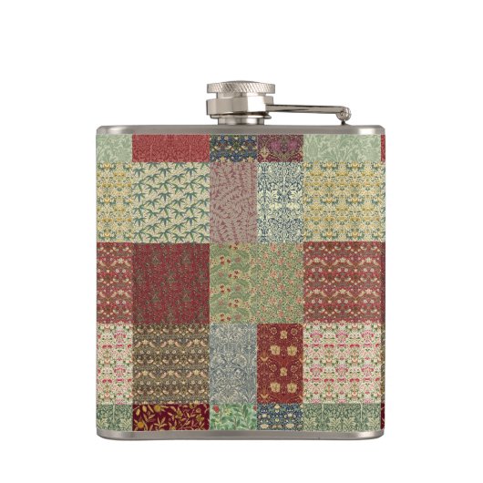 William Morris Patchwork Quilt Heupfles (Achterkant)