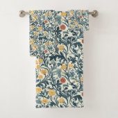 William Morris Pattern Bad Handdoek (Insitu)