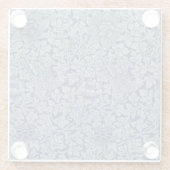 William Morris Pattern Bird en Anemone Glazen Onderzetter (Achterkant)