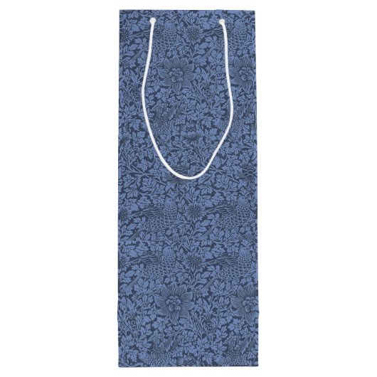 William Morris Pattern Bird en Anemone Wijn Cadeautas (Achterkant)