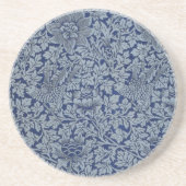William Morris  Pattern Bird en Anemone Zandsteen Onderzetter (Voorkant)