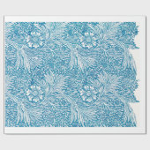 William Morris PATTERN BLUE FLORAL Wrapping Paper Cadeaupapier (Vlak)