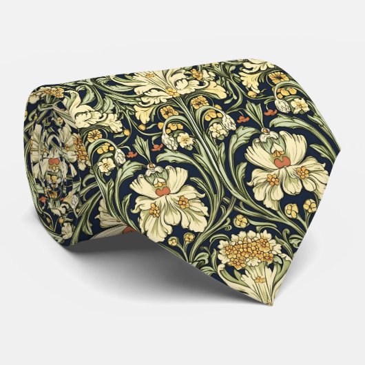 William Morris Pattern Stropdas (Opgerold)