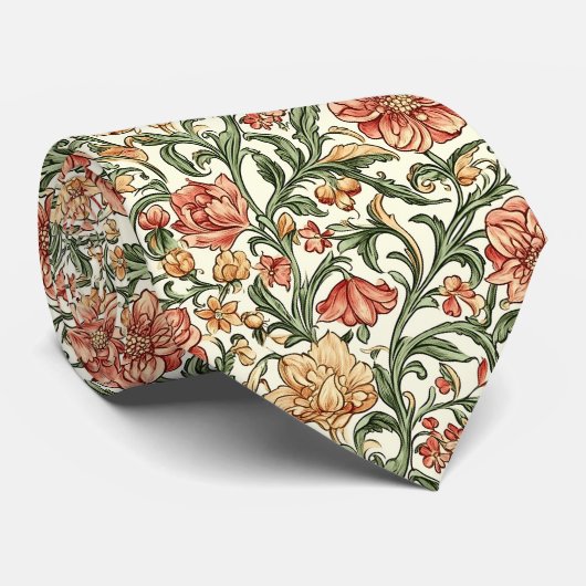 William Morris Pattern Stropdas (Opgerold)