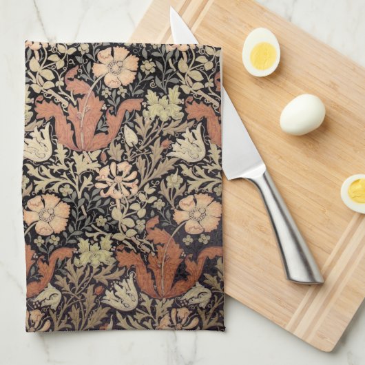 William Morris Pattern. Theedoek (Quarter Fold)