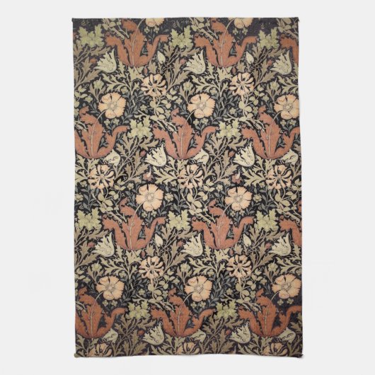 William Morris Pattern. Theedoek (Verticaal)